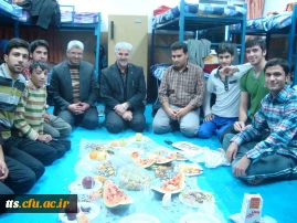 برگزاری مراسم شب یلدا در خوابگاه دانشجویان