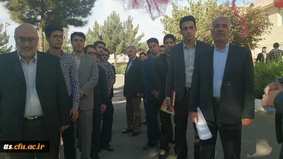 مراسم اعزام اولین گروه از دانشجویان جهت شرکت در طرح کارورزی در مدارس