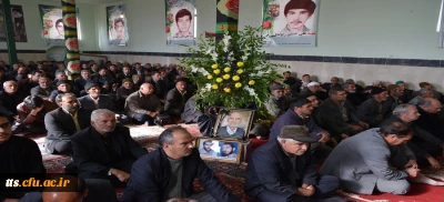 شرکت مسئولین و دانشجویان دانشکده در مراسم درگذشت پدر شهیدان ریوندی