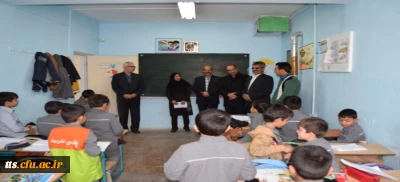 حضور ریاست ، معاون و کارشناسان دانشکده در مدارس مجری طرح کارورزی دانشجویان