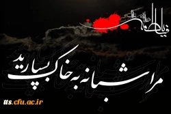 شهادت حضرت فاطمه زهرا (سلام الله علیها) را تسلیت عرض می کنیم 2