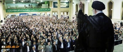 قرائت سوگندنامه توسط دانشجو معلمان دانشگاه فرهنگیان در محضر رهبر معظم انقلاب