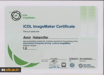 نمونه گواهینامه تصویر سازی بنیاد جهانی