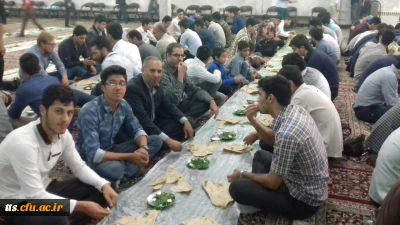 برگزاری دومین ضیافت افطاری برای دانشجویان کارمندان واستادان دانشگاه فرهنگیان سبزوار