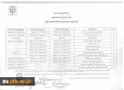 تقویم آموزشی سال تحصیلی 96-95