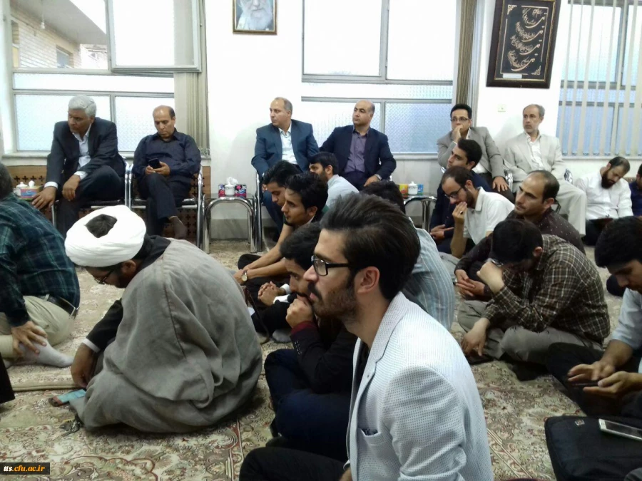 دیدار صمیمی وجلسه  مسولین وجمعی از نمایندگان تشکل های دانشجویی دانشگاه فرهنگیان واحد علامه طباطبایی سبزوار با امام جمعه سبزوار. 5
