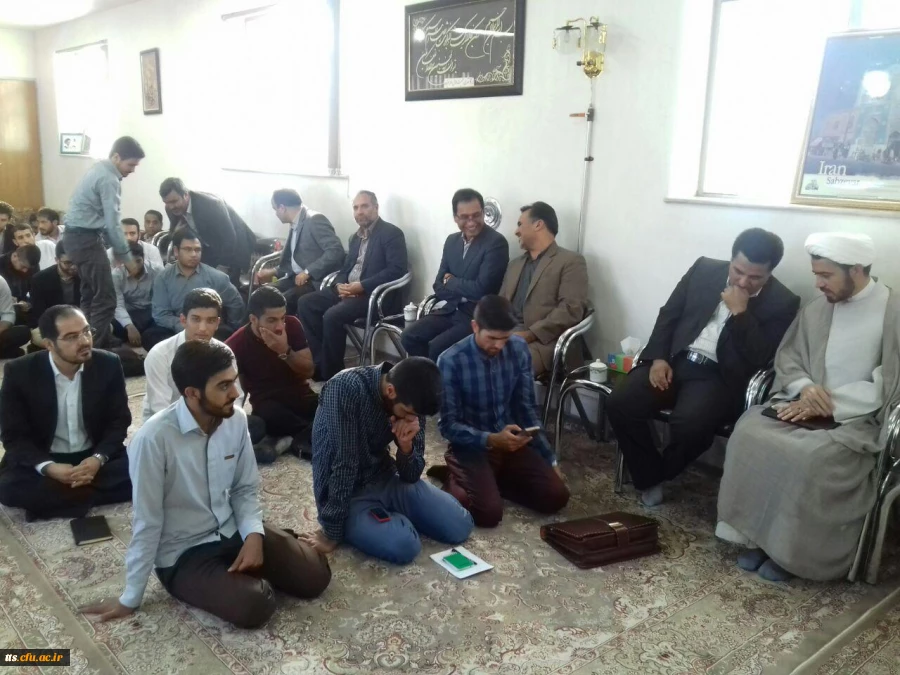 دیدار صمیمی وجلسه  مسولین وجمعی از نمایندگان تشکل های دانشجویی دانشگاه فرهنگیان واحد علامه طباطبایی سبزوار با امام جمعه سبزوار. 8