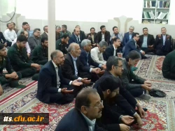 شرکت مسولین، همکاران وجمعی از استادان دانشگاه فرهنگیان واحد علامه طباطبایی سبزوار در مراسم بزرگداشت شهدای هفت تیر 3