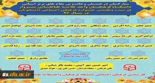 کسب عناوین برتر استانی در بیست و هفتمین جشنواره فرهنگی و اجتماعی دانشجویان