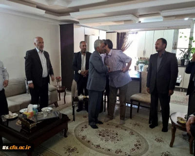 دیدار وتجلیل از همکار جانباز  پیشکسوت درهفته بزرگداشت دفاع مقدس .