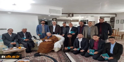 دیدار مسئولین ،اساتید و دانشجویان  با دکتر سید محمد علوی مقدم چهره ماندگار شهرستان سبزوار