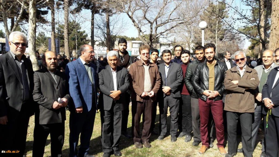 حضور دانشجویان اساتید و کارکنان دانشگاه فرهنگیان سبزوار در راهپیمایی 22 بهمن  4