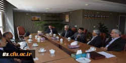 دیدار ریاست و کارکنان دانشگاه فرهنگیان سبزوار  با دکتر مولوی ریاست دانشگاه حکیم سبزواری  3