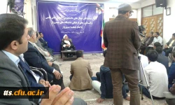 دیدار نمایندگان تشکل های دانشجویی و مسئولین دانشگاه با امام جمعه محترم شهرستان سبزوار 8 خرداد 3