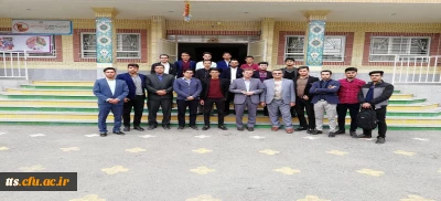 شرکت دانشجویان ورودی 95 در مراسم کارورزی