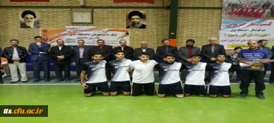 قهرمانی تیم فوتسال دانشگاه فرهنگیان در مسابقات دانشجویان دانشگاههای شهرستان سبزوار