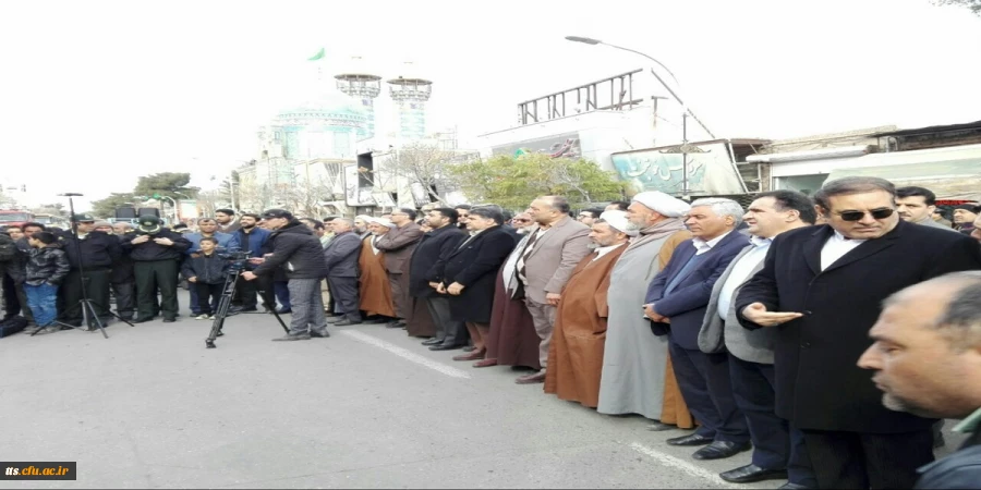 حضور مسئولین دانشگاه فرهنگیان سبزوار در مراسم آغاز چهلمین سالگرد پیروزی انقلاب اسلامی ایران 6