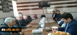 نشست روسای دانشگاه فرهنگیان سبزوار و اداره آموزش و پرورش شهرستان جوین در حاشیه دیدار با مدارس نومعلمان منطقه 2