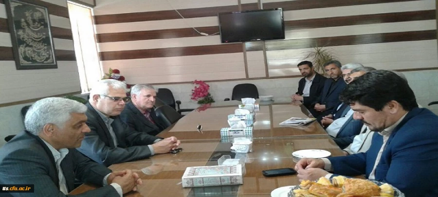 نشست روسای دانشگاه فرهنگیان سبزوار و اداره آموزش و پرورش شهرستان جوین در حاشیه دیدار با مدارس نومعلمان منطقه 2