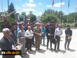 برگزاری مراسم گرامیداشت سالگردارتحال بنیانگذارجمهوری اسلامی ایران امام خمینی(ره) دردانشگاه فرهنگیان علامه طباطبایی سبزوار با حضورمعاونت دانشگاه واعضاء هیات علمی وکارکنان ودانشجومعلمان 13