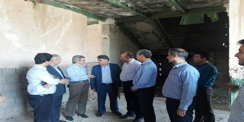 بازدید مدیرکل سازمان نوسازی مدارس استان خراسان رضوی به همراه سبحانی فر نماینده مجلس شورای اسلامی  از پروژه احداث دانشگاه فرهنگیان سبزوار 2