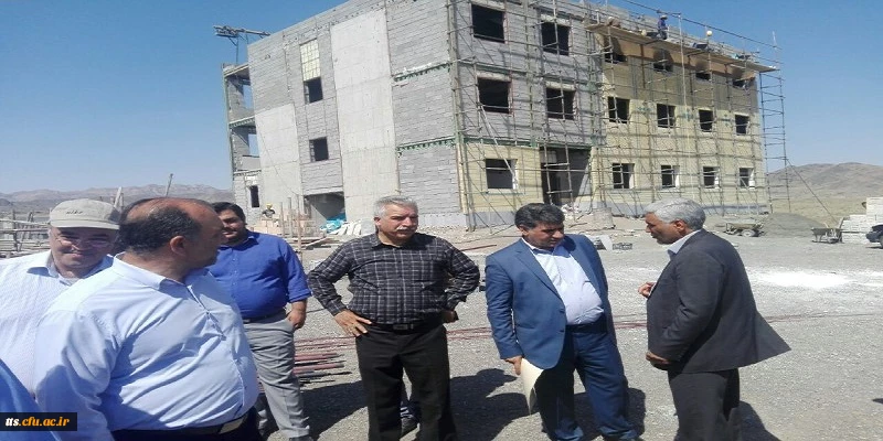بازدید مدیرکل سازمان نوسازی مدارس استان خراسان رضوی به همراه سبحانی فر نماینده مجلس شورای اسلامی  از پروژه احداث دانشگاه فرهنگیان سبزوار 4