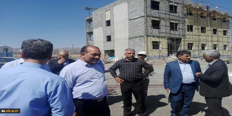 بازدید مدیرکل سازمان نوسازی مدارس استان خراسان رضوی به همراه سبحانی فر نماینده مجلس شورای اسلامی  از پروژه احداث دانشگاه فرهنگیان سبزوار 5
