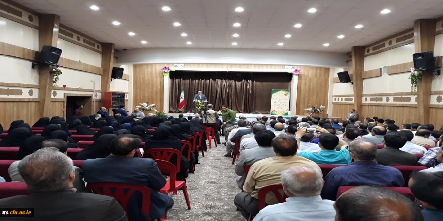 حضور دکتر حسینی سرپرست وزارت آموزش و پرورش در جمع فرهنگیان  ، مسئولین و پرسنل  دانشگاه فرهنگیان سبزوار  4