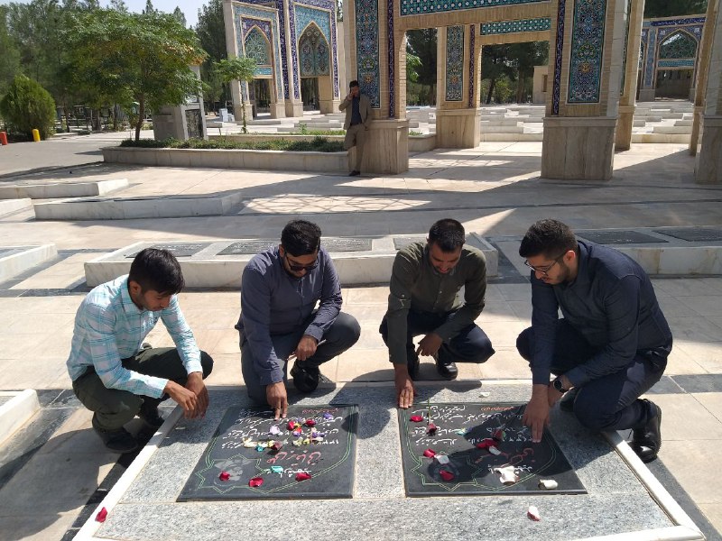 تجدید میثاق دانشجویان دانشگاه فرهنگیان سبزوار با شهدا  3