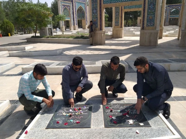 تجدید میثاق دانشجویان دانشگاه فرهنگیان سبزوار با شهدا  3