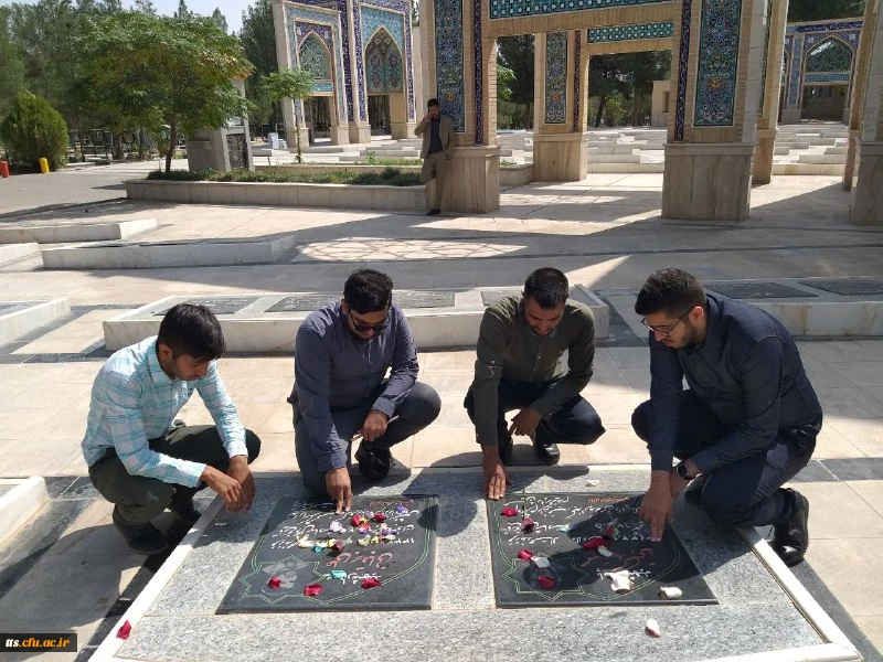 تجدید میثاق دانشجویان دانشگاه فرهنگیان سبزوار با شهدا  3