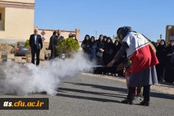 کارگاه اطفاء حریق با حضور کارشناسان خدمات ایمنی و آتش نشانی شهرداری سبزوار در دانشگاه فرهنگیان واحد علامه طباطبایی سبزوار برگزار گردید.  3