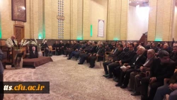 حضور جناب آقای دکتر بینش، ریاست محترم دانشگاه فرهنگیان، واحد علامه طباطبایی سبزوار در مراسم ختم خیر مدرسه ساز  مرحوم حسن مشایخی 2