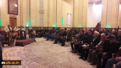 حضور جناب آقای دکتر بینش، ریاست محترم دانشگاه فرهنگیان، واحد علامه طباطبایی سبزوار در مراسم ختم خیر مدرسه ساز  مرحوم حسن مشایخی