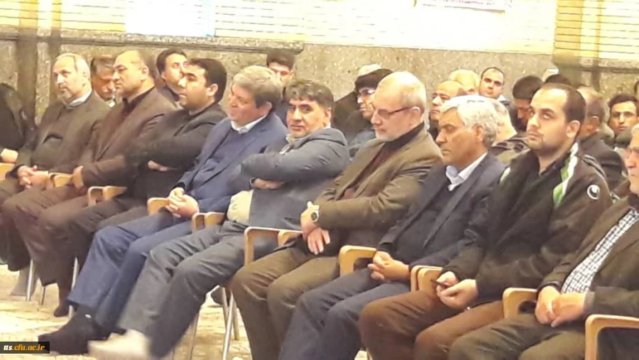 حضور جناب آقای دکتر بینش، ریاست محترم دانشگاه فرهنگیان، واحد علامه طباطبایی سبزوار در مراسم ختم خیر مدرسه ساز  مرحوم حسن مشایخی 5