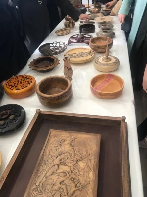 برگزاری کلاس درس، در کارگاه هنر یکی از هنرمندان شهرستان سبزوار 4