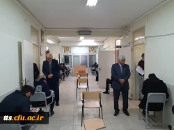 بازدید سرزده ریاست و معاونت محترم دانشگاه، از فرآیند برگزاری امتحانات ترم اول دانشگاه فرهنگیان واحد علامه طباطبایی سبزوار 4