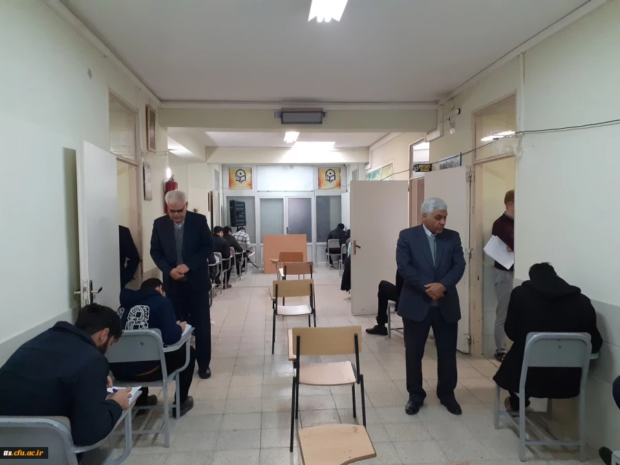 بازدید سرزده ریاست و معاونت محترم دانشگاه، از فرآیند برگزاری امتحانات ترم اول دانشگاه فرهنگیان واحد علامه طباطبایی سبزوار 4