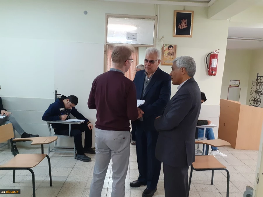 بازدید سرزده ریاست و معاونت محترم دانشگاه، از فرآیند برگزاری امتحانات ترم اول دانشگاه فرهنگیان واحد علامه طباطبایی سبزوار 5