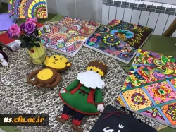 به همت دانشجو معلمان واحد (خواهران) نمایشگاه و کارگاه آثار هنری دانشجو معلمان ورودی 97 این دانشگاه، در محل سالن اجتماعات دانشگاه، برگزار گردید.  4