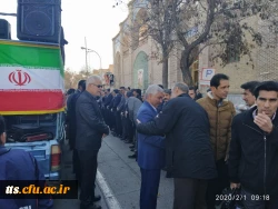 گرامیداشت 12 بهمن ماه سالروز ورود امام خمینی (ره) به کشور و آغاز دهه فجر، با حضور حداکثری دانشجو معلمان و مسئولین دانشگاه فرهنگیان سبزوار، هم صدا با دیگر اقشار مردم در این شهرستان برگزار گردید.  5