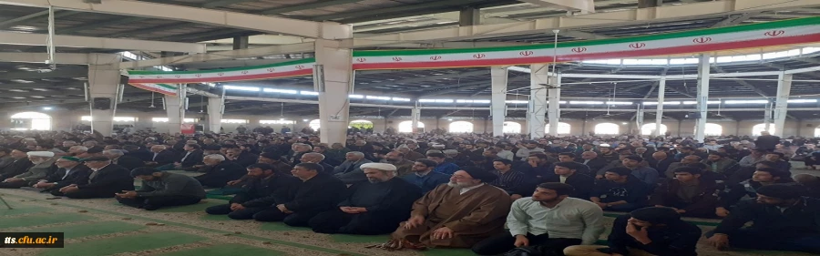 حضور دانشجومعلمان، کارکنان و اساتید دانشگاه فرهنگیان سبزوار، همزمان با فرارسیدن ایام الله دهه فجر در نماز جمعه شهرستان سبزوار.  2