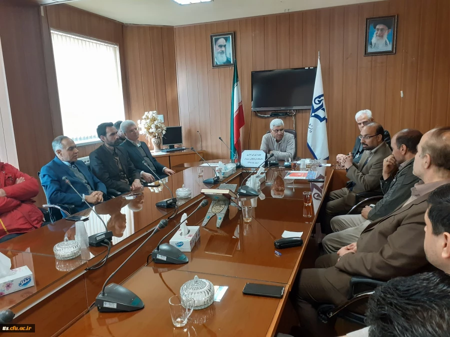 برگزاری جلسه شورای اداری دانشگاه فرهنگیان سبزوار، با محوریت اقدامات پیشگیرانه در جهت عدم به ابتلا به ویروس کرونا.  7