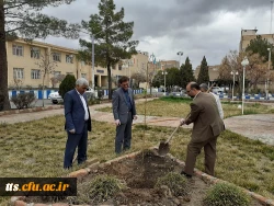 کاشت 10 اصله درخت، همزمان با گرامیداشت روز درختکاری در دانشگاه فرهنگیان سبزوار صورت گرفت.  5