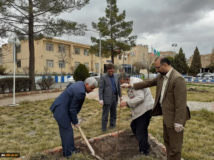 کاشت 10 اصله درخت، همزمان با گرامیداشت روز درختکاری در دانشگاه فرهنگیان سبزوار صورت گرفت.  6