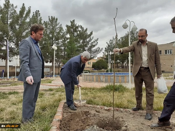 کاشت 10 اصله درخت، همزمان با گرامیداشت روز درختکاری در دانشگاه فرهنگیان سبزوار صورت گرفت.  7