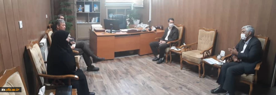 حضور ریاست دانشگاه فرهنگیان سبزوار به همراه جناب آقای نیری، سرپرست مدیریت امور پردیس های استان خراسان رضوی در اداره کل نوسازی، توسعه و تجهیز مدارس استان خراسان رضوی.  2