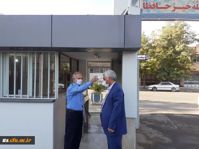 رعایت پروتکل های بهداشتی در دانشگاه فرهنگیان سبزوار 