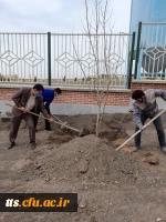 در تاریخ 28 اسفند ماه 1399، جمعی از دانشجو معلمان و کارکنان دانشگاه فرهنگیان سبزوار با حضور در ساختمان دوم دانشگاه فرهنگیان سبزوار،  به کاشت چند اصله درخت که از طرف سازمان سیما منظر به ساختمان دوم دانشگاه فرهنگیان سبزوار اهدا شده بود، اقدام نمودند. 3