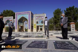 همزمان با گرامیداشت هفته دفاع مقدس صورت گرفت، غبارروبی مزار شهدا و تجدید پیمان با آرمان های شهدای 8 سال دفاع مقدس  5